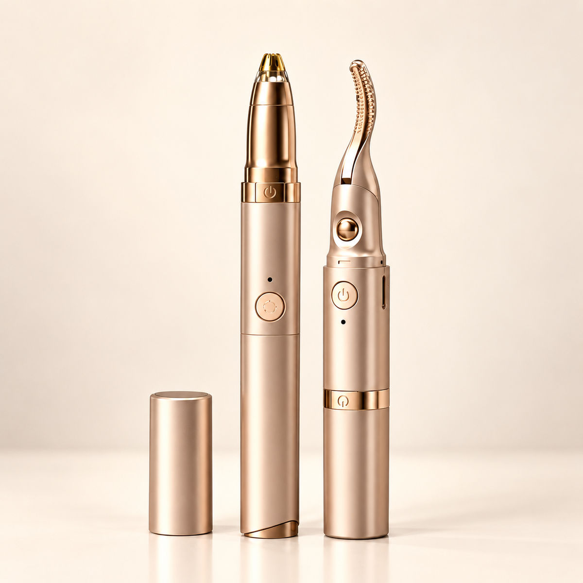 2 in 1 Electric Heating Eyelash Curler with Eyebrow Trimmer