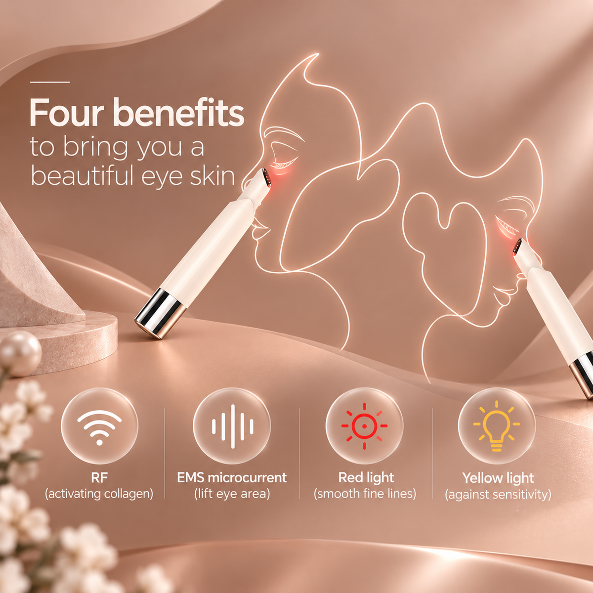 3-in-1 RF & EMS Eye Care Device