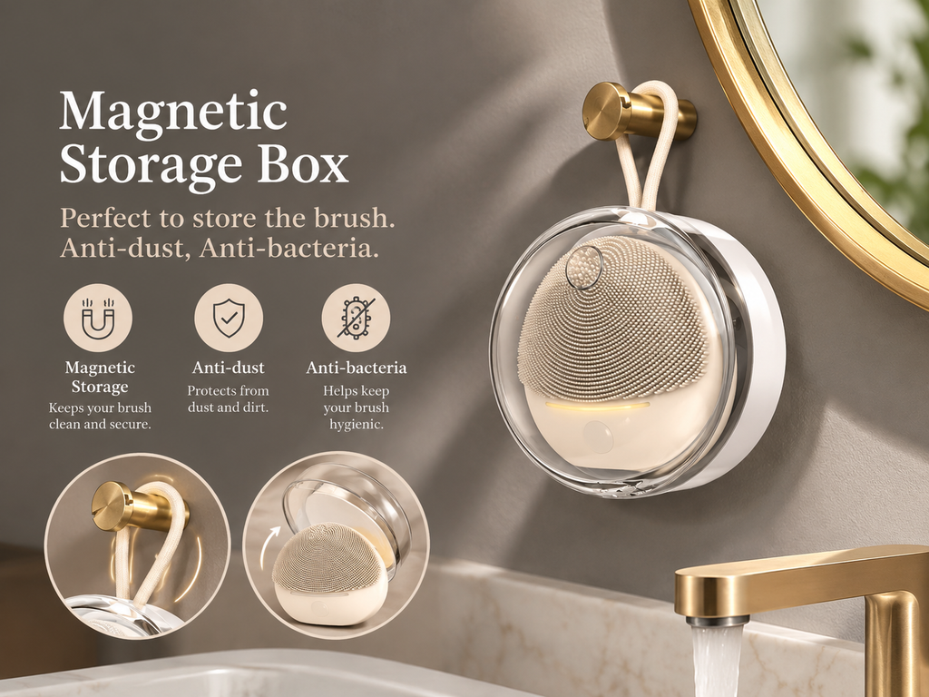 Electric Silicone Facial Cleansing Device