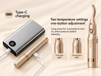 2 in 1 Electric Heating Eyelash Curler with Eyebrow Trimmer