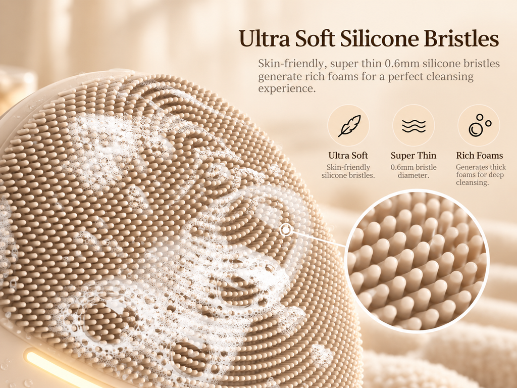 Electric Silicone Facial Cleansing Device