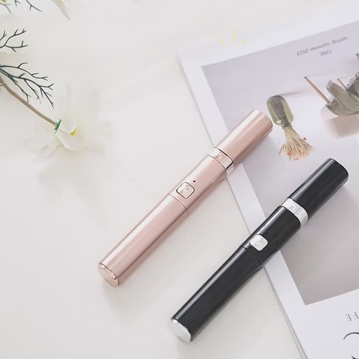 2 in 1 Electric Heating Eyelash Curler with Eyebrow Trimmer